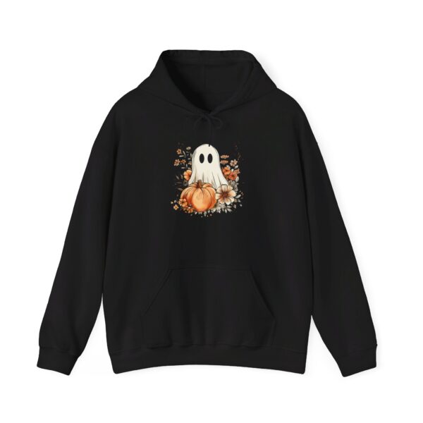 Adorable Ghost w Pumpkin Hoodie - Image 10