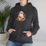 Adorable Ghost w Pumpkin Hoodie