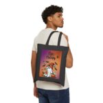 Cute but Creepy Ghost Canvas Tote