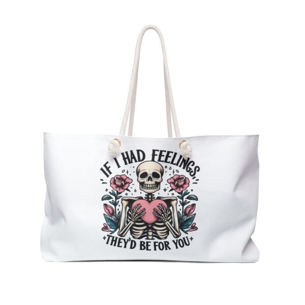 If I Had Feelings (White) Weekender Bag