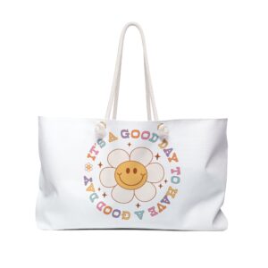 Have a Good Day (White) Weekender Bag