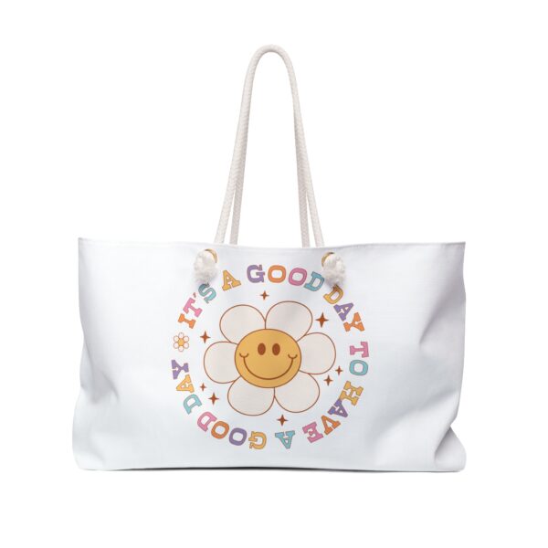 Have a Good Day (White) Weekender Bag