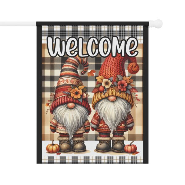 Autumn Gnome Welcome Garden Flag - Image 5