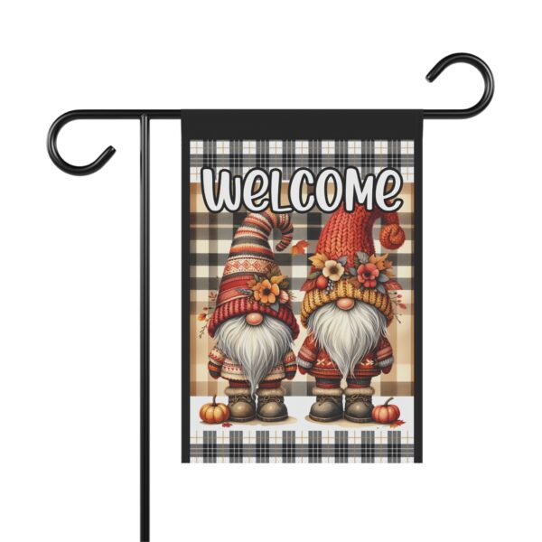 Autumn Gnome Welcome Garden Flag - Image 2