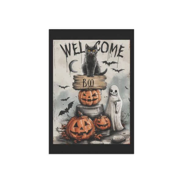 Spooky Welcome Garden Flag - Image 3