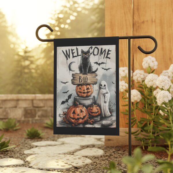 Spooky Welcome Garden Flag