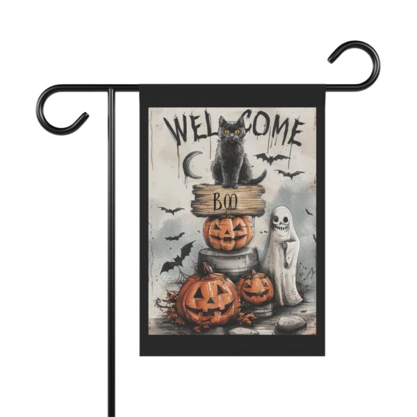 Spooky Welcome Garden Flag - Image 2