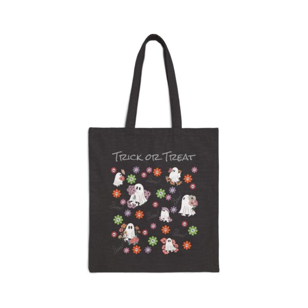 Trick or Treat Ghost Canvas Tote - Image 2