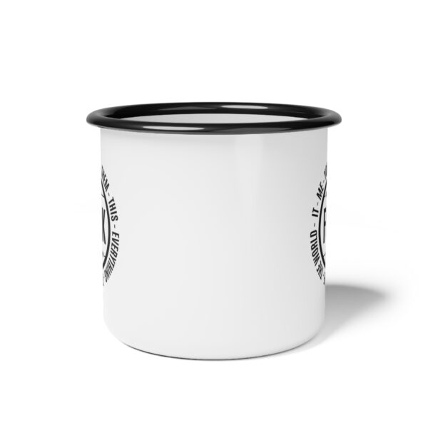 Versatile "Fck" Enamel Coffee Mug – 12oz Black Rim Mug with All the Creative Uses of Fck - Image 3