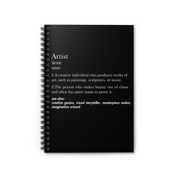 Artist Definition Notebook – Creative & Funny Gift for Artists - Image 2