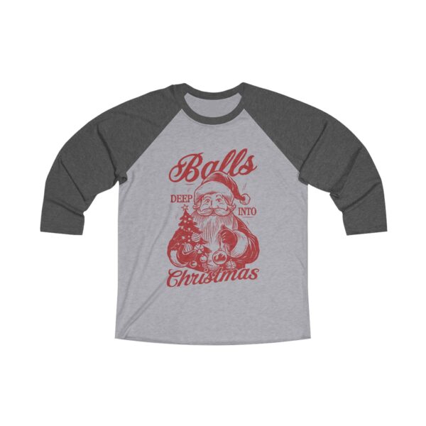 "Balls Deep Into Christmas" Funny Santa Tee – Playful Holiday Humor Shirt - Image 3