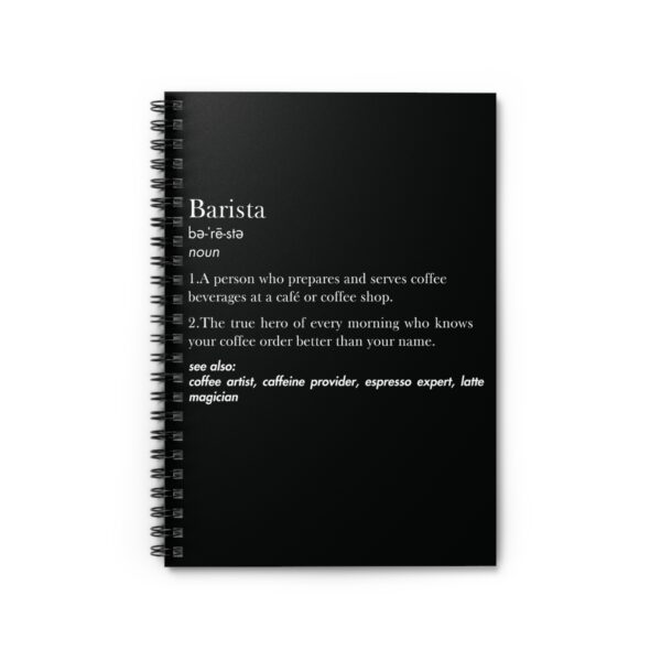 Barista Definition Notebook – Fun & Quirky Gift for Coffee Lovers and Baristas - Image 2