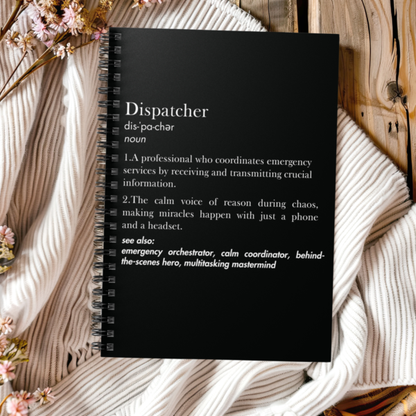 Dispatcher Definition Notebook – Funny & Thoughtful Gift for Dispatchers