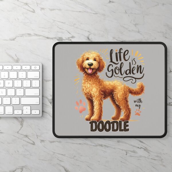 Life is Golden with My Doodle Mouse Pad – Cute Desk Accessory for Doodle Lovers - Image 3