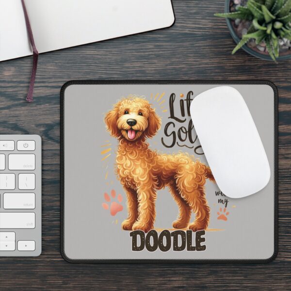 Life is Golden with My Doodle Mouse Pad – Cute Desk Accessory for Doodle Lovers - Image 4