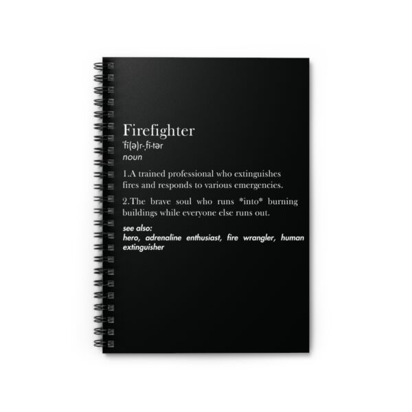 Firefighter Definition Notebook – Fun & Thoughtful Gift for Firefighters - Image 2