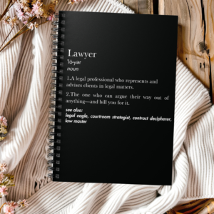 Lawyer Definition Notebook – Clever & Unique Gift for Lawyers and Legal Professionals