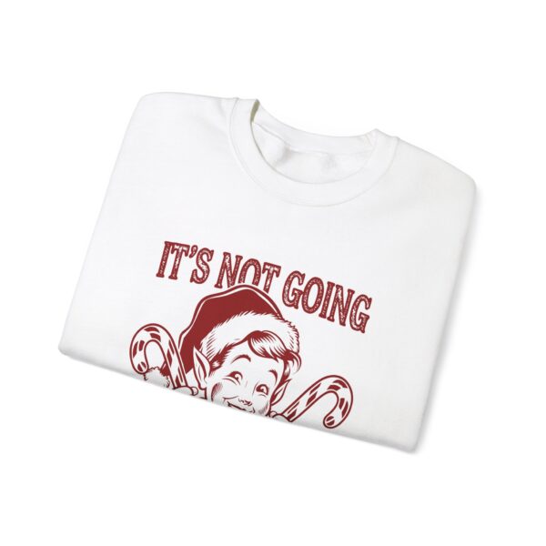 "It's Not Going to Lick Itself" Funny Elf Christmas Sweatshirt - Image 4