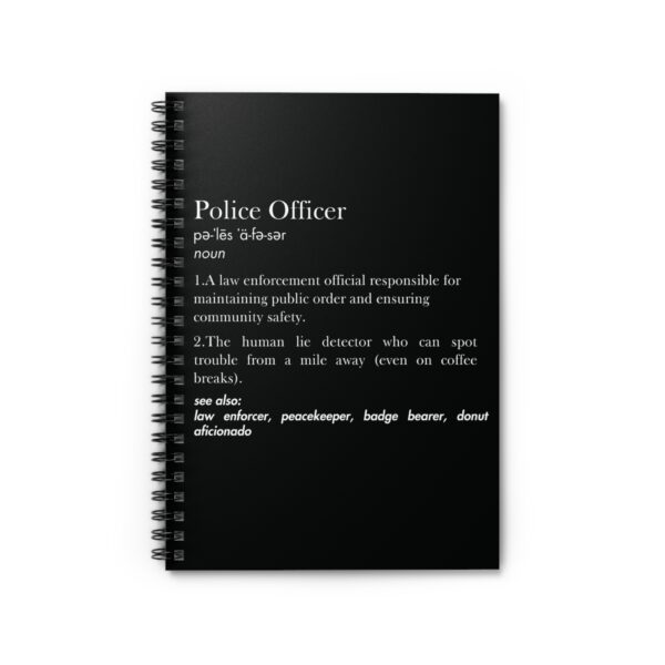 Police Officer Definition Notebook – Unique & Thoughtful Gift for Police Officers - Image 2