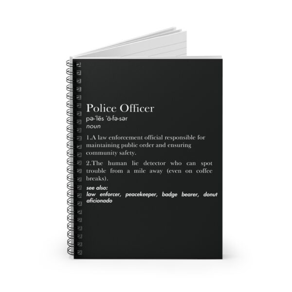 Police Officer Definition Notebook – Unique & Thoughtful Gift for Police Officers - Image 3