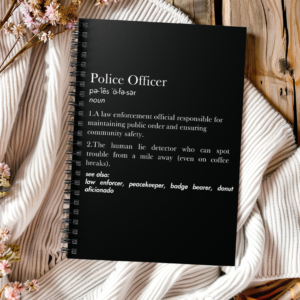 Police Officer Definition Notebook – Unique & Thoughtful Gift for Police Officers