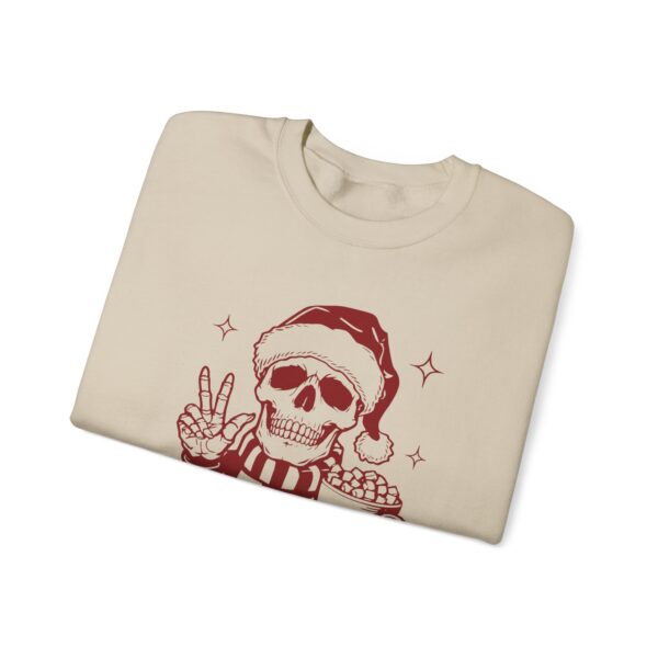 "Santa's Favorite Ho" Naughty Skeleton Christmas Sweatshirt - Image 8