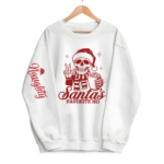 “Santa’s Favorite Ho” Naughty Skeleton Christmas Sweatshirt