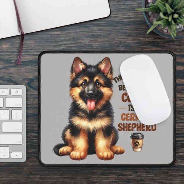 German Shepherd Mouse Pad – The Only Thing Better Than Coffee is My German Shepherd, Fun Desk Accessory for Dog Lovers - Image 4