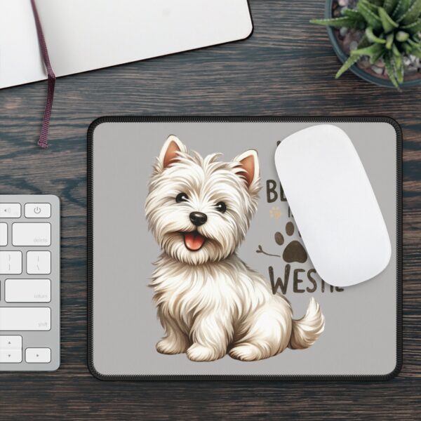 My Bestie is a Westie Mouse Pad – Cute Desk Accessory for West Highland Terrier Lovers - Image 4