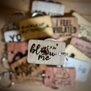 Blow Me - Wood Burned Keychain | Motivational Keychain | Funny Gift | Daily Inspiration
